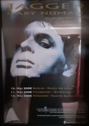 Gary Numan 2006 Jagged Tour Poster Germany